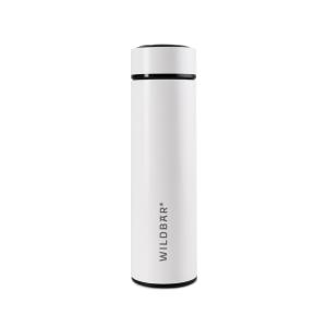 Thermos-Teekanne weiß 450 ml - Edelstahlkanne, auslaufsicher für Büro, Sport, Wandern oder Schule - BPA und plastikfrei